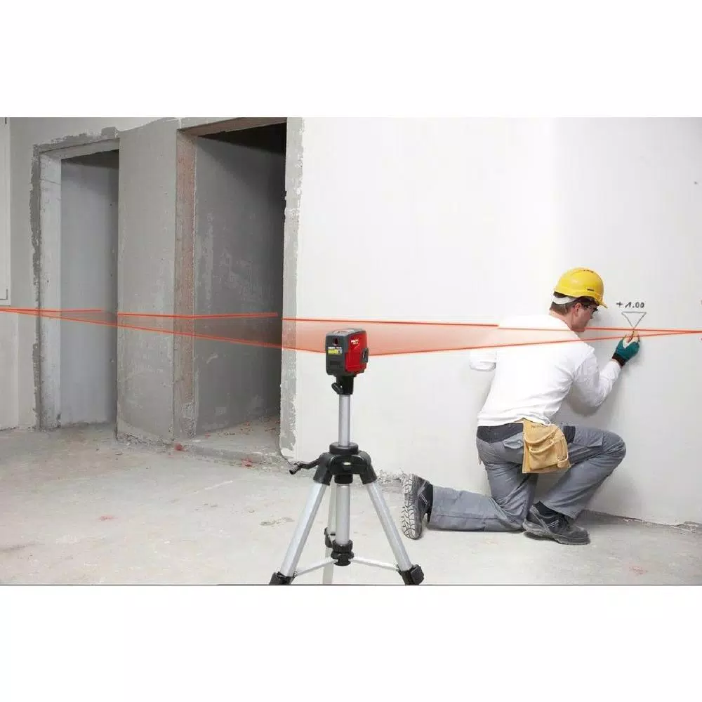 Hilti PMC 46 Combination Line and Point Laser Kit with Tripod and Universal Adaptor