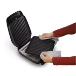 Hamilton Beach Indoor Contact Grill with 60 sq. in. Nonstick Removable Cooking Plates, Black thumbnail 2
