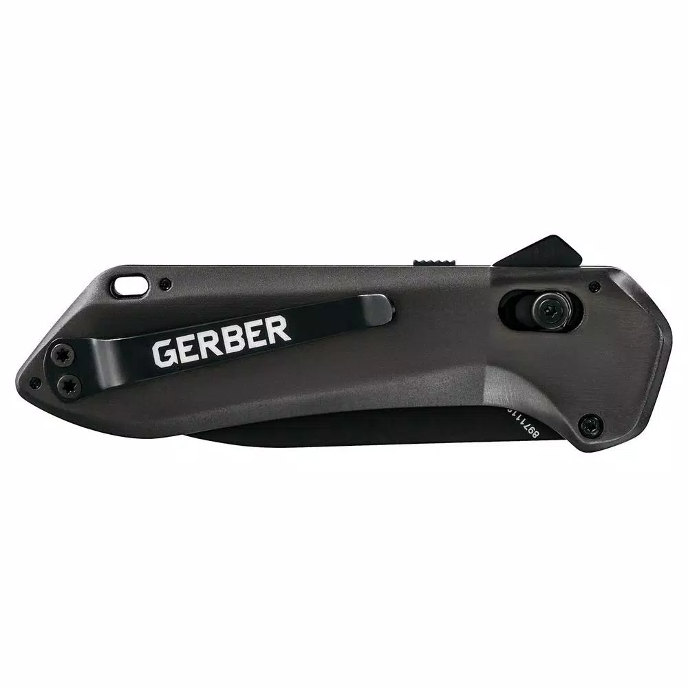 Gerber Highbrow Compact Assisted Opening Pocket Knife, 2.8 in. Drop Point Blade