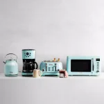 Haden Heritage 1.7L Electric Kettle, Retro Stainless Steel, Light Blue Turquoise thumbnail 9