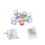 Lavish Home Ice Cube Shaped LED Lights, 12-Pack, Multi-Color Submersible Liquid Activated Lights thumbnail 2