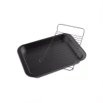 Classic Cuisine Nonstick Carbon Steel Roasting Pan Set with Removable Wire Rack, 2-Piece thumbnail 1