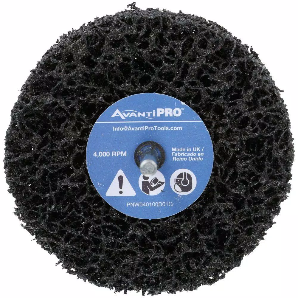 Avanti Pro 4 in. Non-Woven Quick-Strip Disc for Drill Mount