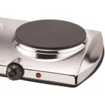 Brentwood Appliances 1440W 2-Burner Silver Electric Hot Plate thumbnail 3