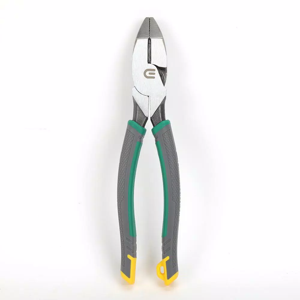Commercial Electric 9 in. High Leverage Linesman Pliers with Tape Puller