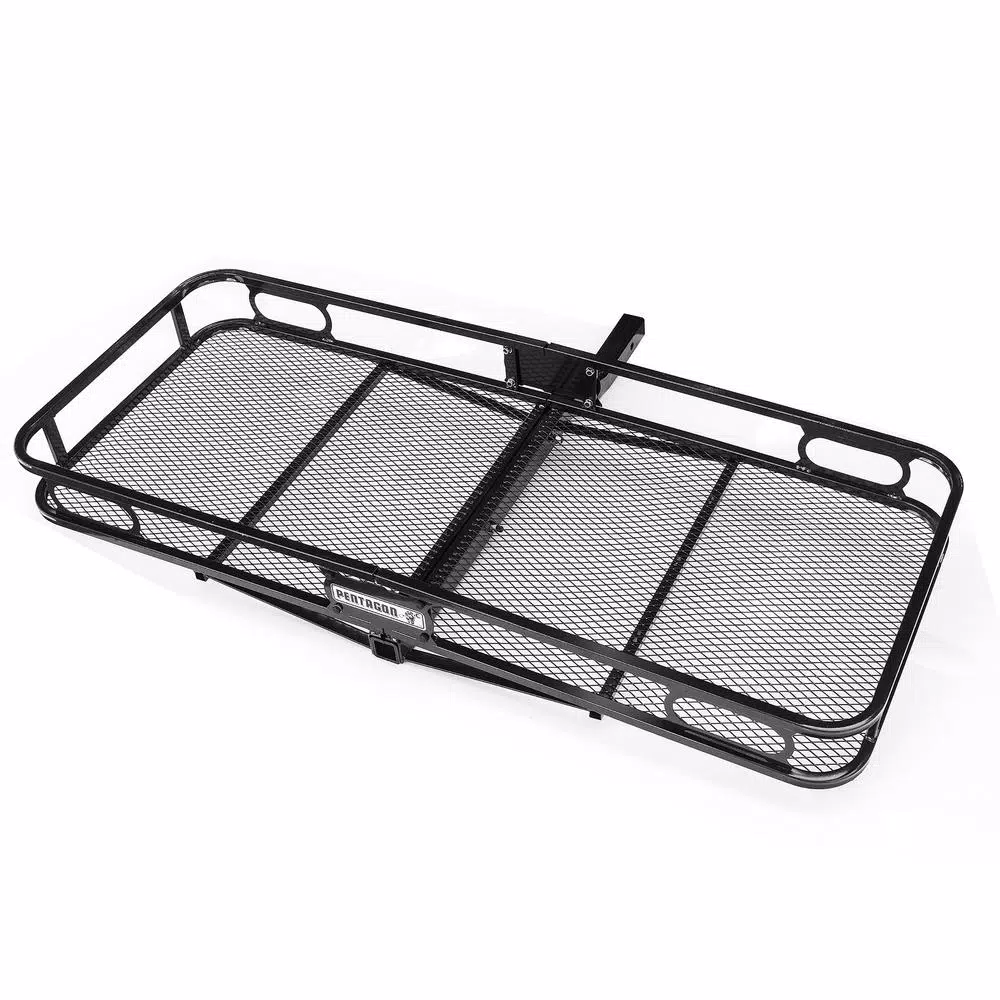 Pentagon Tools 500 lbs. Capacity Trailer Hitch Hauler Rack for SUVs and Trucks