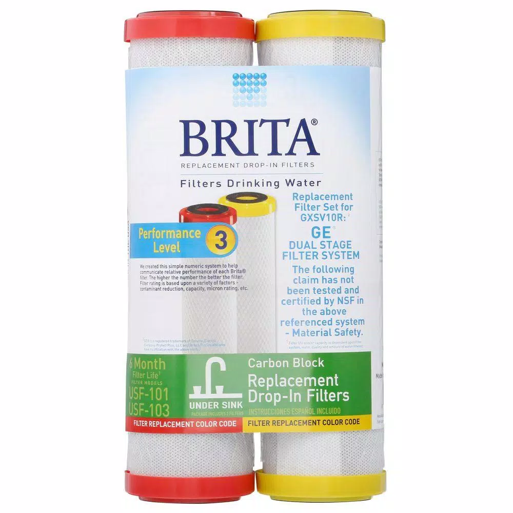 Brita Universal 10 in. Cartridge Filter Set - USF-101 & USF-103 Replacement Filters