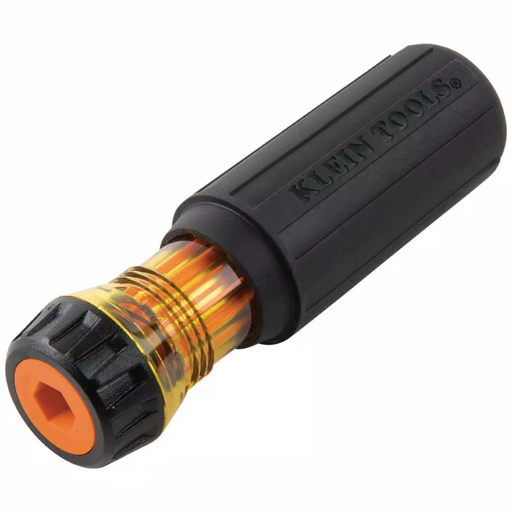 Klein Tools 2-in-1 Insulated Flip-Blade Screwdriver, #1 Phillips & 3/16 in. Slotted