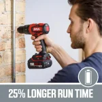 SKIL PWRCore 20V Brushless 1/2 in. Hammer Drill Kit with 2.0 Ah Battery and PWRJump Charger thumbnail 3