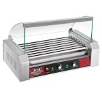 Great Northern Popcorn Commercial 1400W 18-Hot Dog 7-Roller Grilling Machine with Cover thumbnail 1