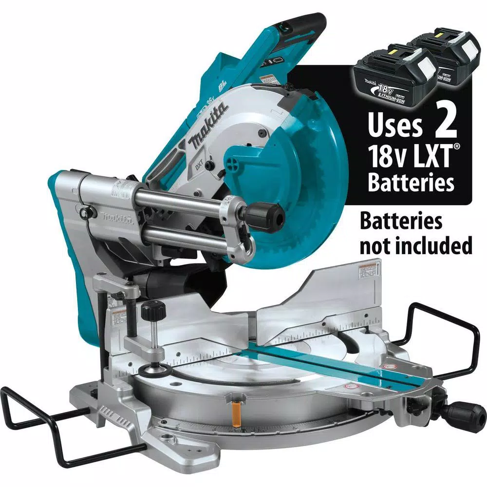 Makita 10 in. Dual-Bevel Sliding Compound Miter Saw, 18V X2 LXT Brushless Cordless (Tool Only)