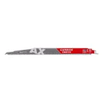 Milwaukee 12 in. 5 TPI Carbide Teeth Demolition Reciprocating Saw Blade for Nail-Embedded Wood thumbnail 1