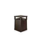 Suncast Commercial 35 Gal. Java Outdoor Trash Can with Attached Lid thumbnail 1