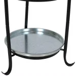 Sunnydaze Decor Pebbled Galvanized Steel 5-Gallon Ice Bucket Drink Cooler with Stand and Tray thumbnail 7