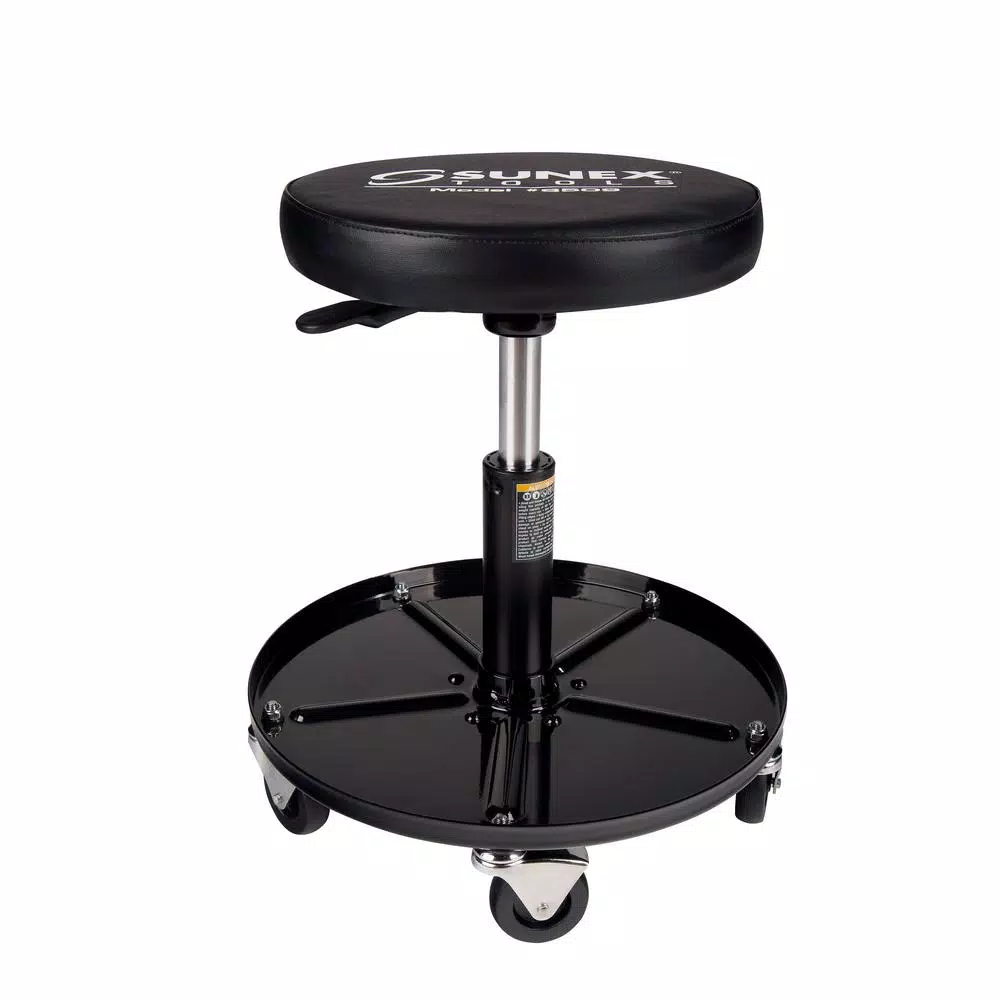 Sunex Tools Professional Pneumatic Shop Seat with Air Cylinder Height Adjustment