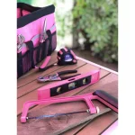 Apollo 201-Piece Home Tool Kit with Soft-Sided Tool Bag, Pink thumbnail 4