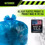 Unbranded HP-RBL 55-60 Gallon Blue Recycling Trash Bags, 0.95 Mil, 100 Count thumbnail 2