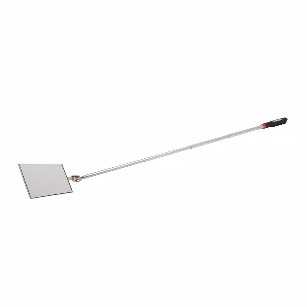 Steelman 30 in. Telescoping Inspection Mirror with 360° Articulating Rectangular Mirror