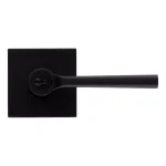 Kwikset Lisbon Signature Series Square Exterior Entry Door Lever, Iron Black, SmartKey Security thumbnail 6