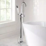 Glacier Bay Farrington Freestanding Floor Mount Tub Faucet with Handheld Handshower, Chrome thumbnail 2