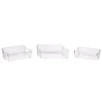 Cook Pro Large Plastic Refrigerator and Freezer Organizer Bin with Built-in Handles thumbnail 2