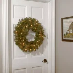 National Tree Company 24" Norwood Fir Artificial Wreath with 50 Dual Color LED Lights, Battery Operated thumbnail 2