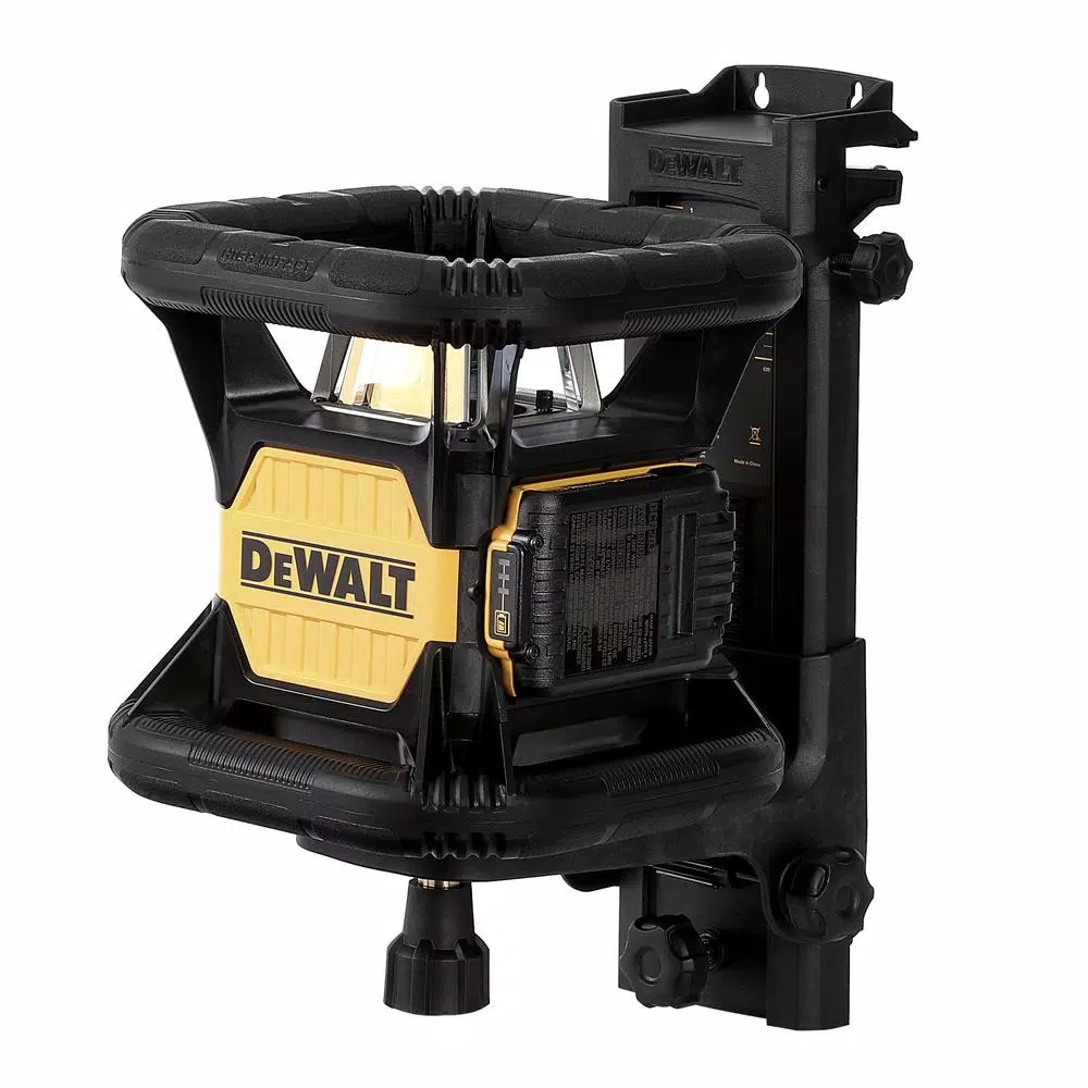 DEWALT 20V MAX Red Self-Leveling Rotary Laser Level Kit with Detector and TSTAK Case