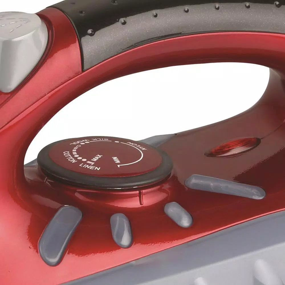 Brentwood Appliances MPI-61 Full-Size Nonstick Steam Iron, 1200W, Red