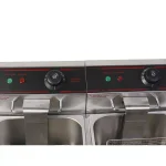 Costway 5000W Dual Tank Electric Countertop Deep Fryer, Stainless Steel Commercial & Home Restaurant Fryer thumbnail 7