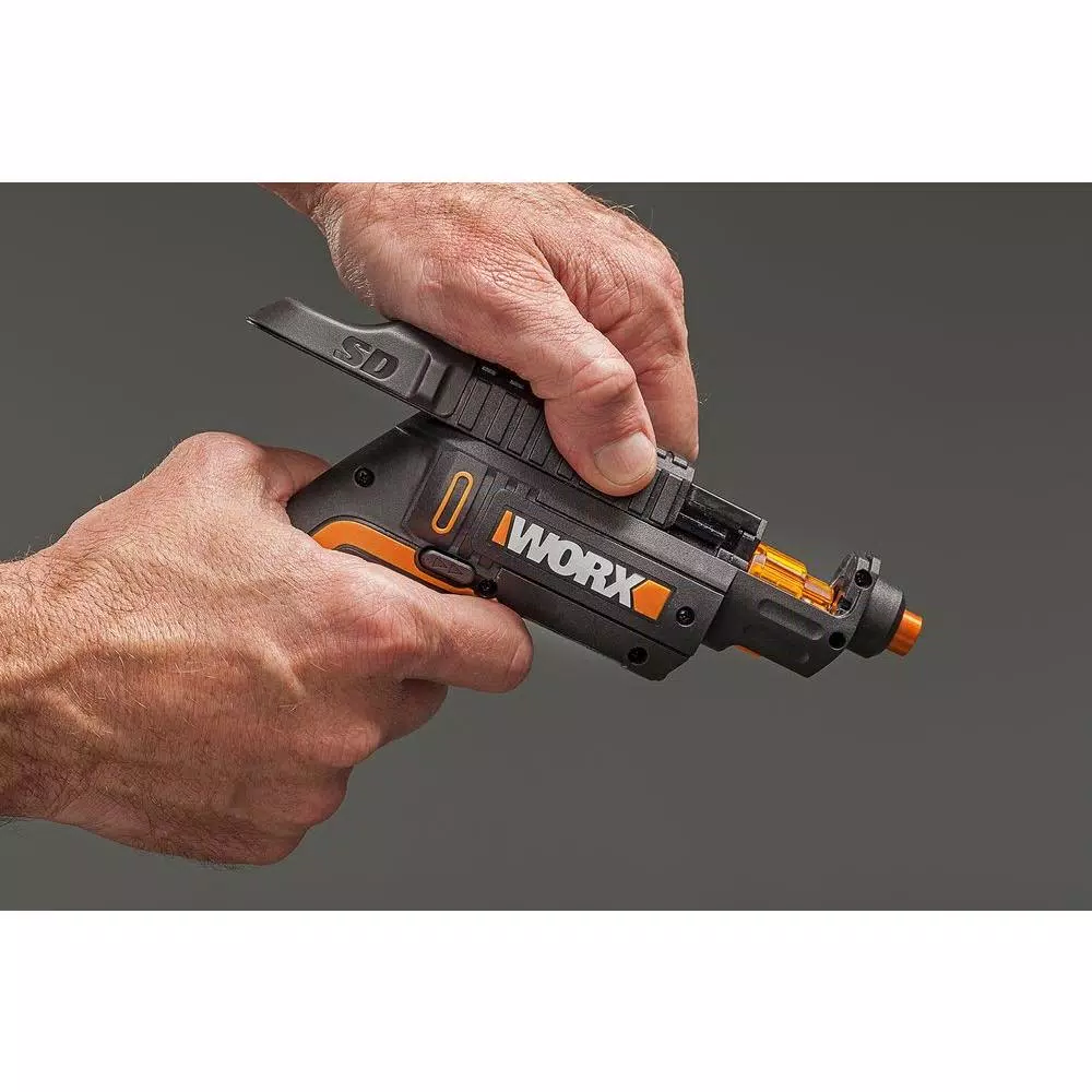 Worx 4V Lithium-Ion Semi-Automatic Cordless Driver with 12-Bit Revolving Cartridge System