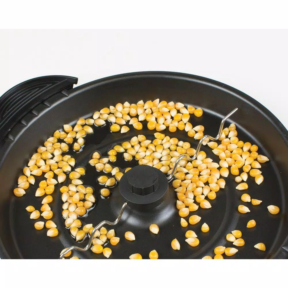 Unbranded 750W Red Stirring Popcorn Machine with 6 Qt. Bowl and Butter Melter
