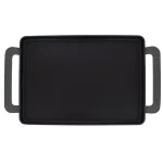 Chasseur 14-in Enameled Cast Iron Rectangular Griddle - Caviar Grey thumbnail 2
