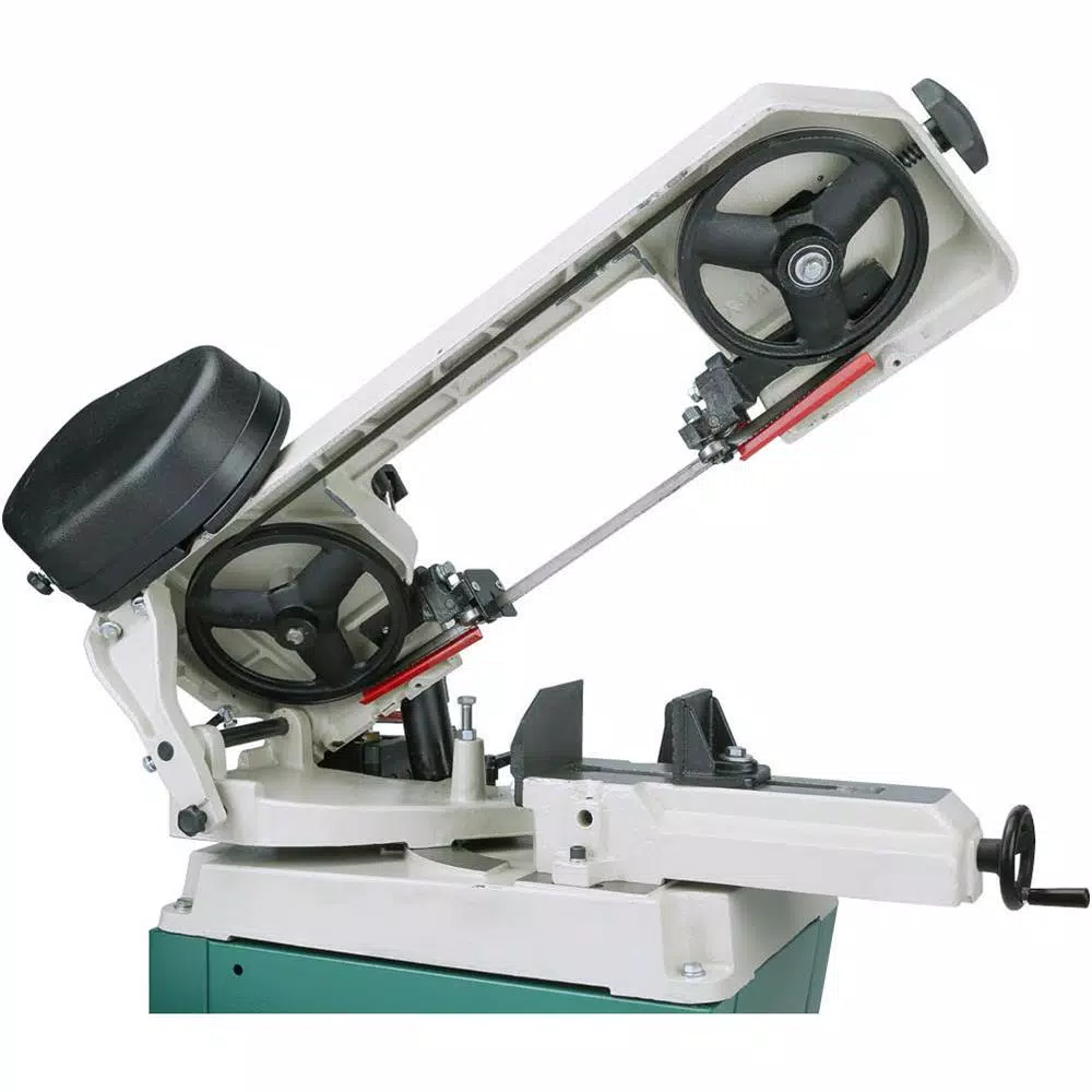 Grizzly Industrial 5" x 6" Metal-Cutting Horizontal Bandsaw with 60° Swivel Head