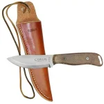 Camillus Bushcrafter 8.5 in. 1095 High Carbon Steel Fixed Blade Knife with Micarta Handle and Leather Sheath thumbnail 3