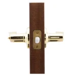 Copper Creek Waverlie Polished Brass Privacy Bed/Bath Door Lever thumbnail 3
