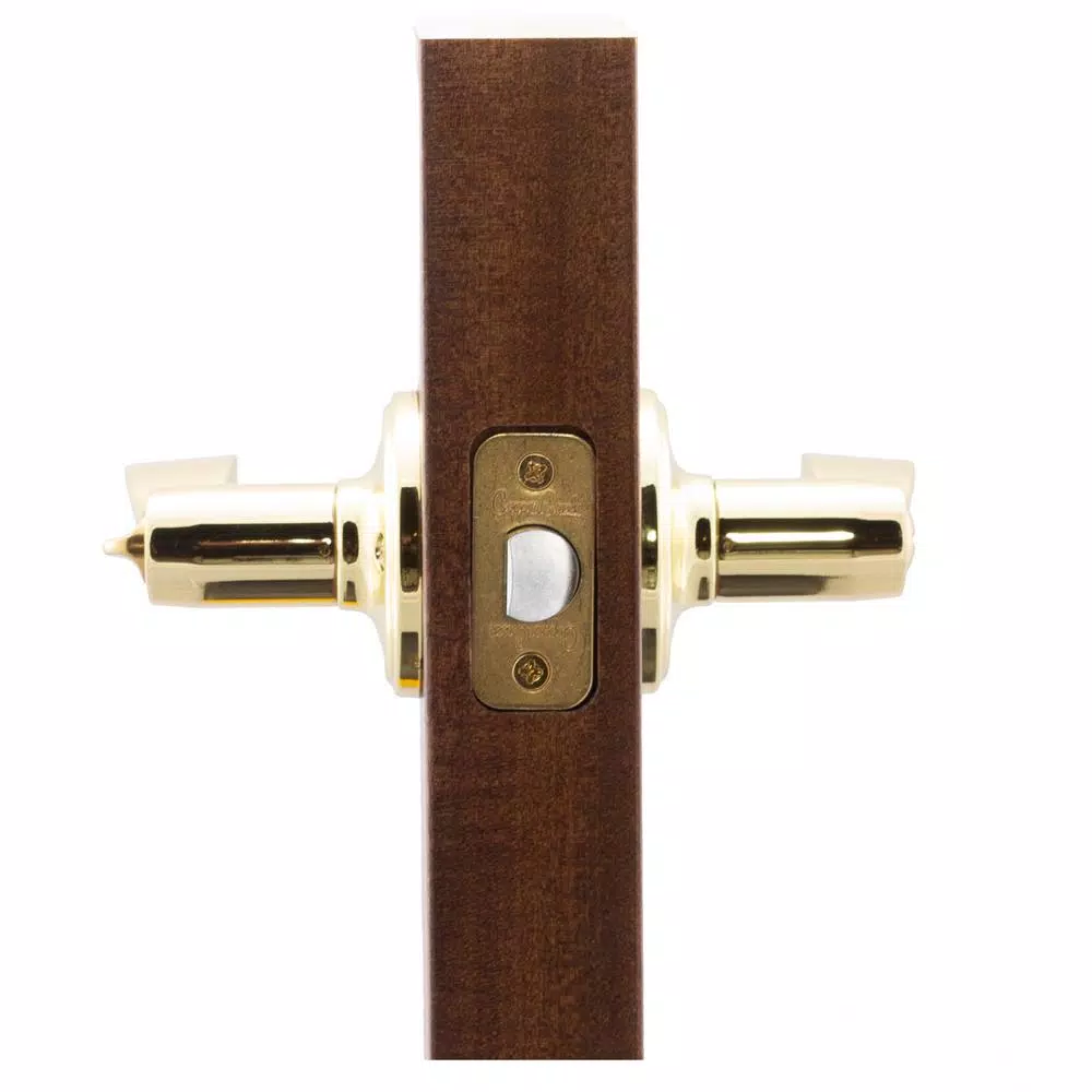 Copper Creek Waverlie Polished Brass Privacy Bed/Bath Door Lever