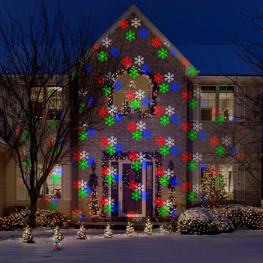 LightShow AppLights LightShow Projection Snowflakes Projector with 76 Effects and Remote