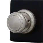 Baldwin Prestige Alcott Satin Nickel Passage Door Knobs, 4-Pack thumbnail 3