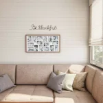 Lavish Home Be Thankful Metal Cutout Wall Decor Sign, Black Farmhouse Style thumbnail 6