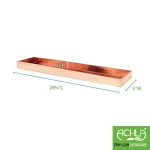 Achla Designs 29 in. Long Copper Plated Stainless Steel Decorative Serving Tray thumbnail 3