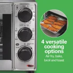 Hamilton Beach Sure-Crisp 4-Slice Air Fryer Toaster Oven, Stainless Steel thumbnail 4