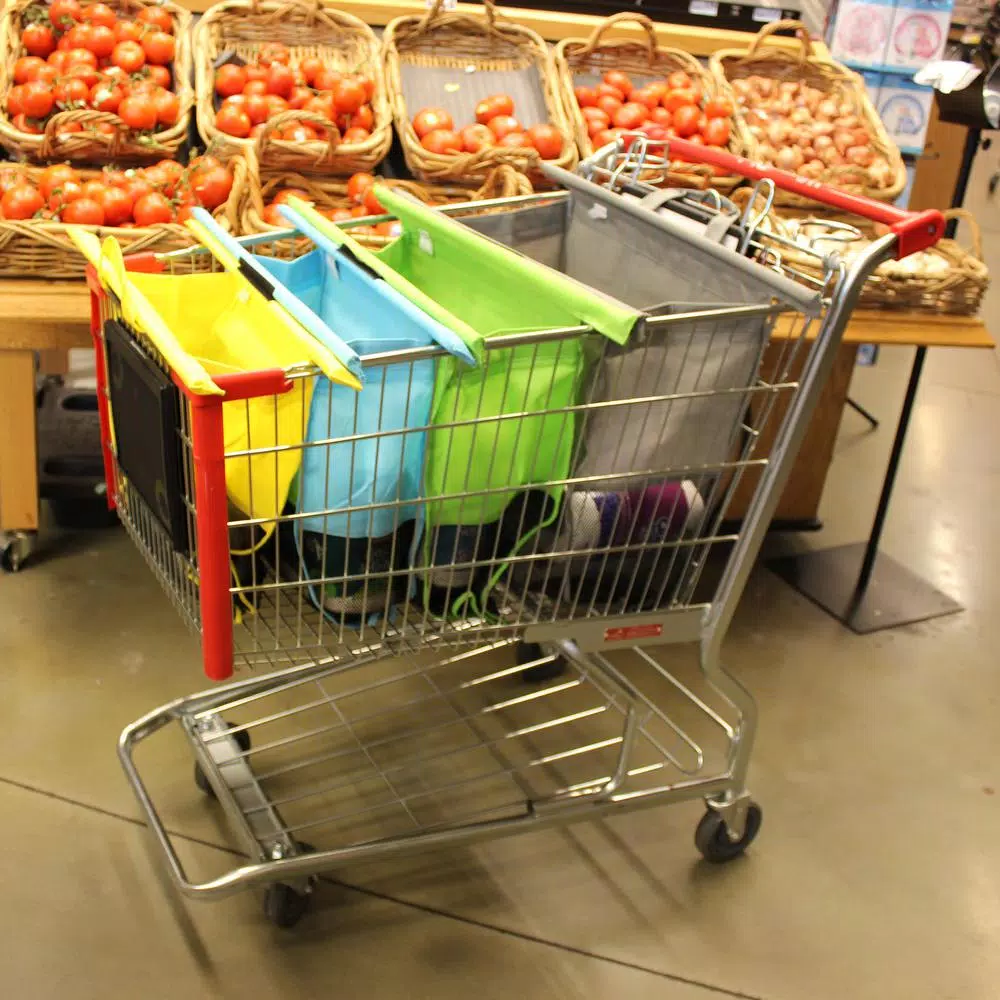 BergHOFF Trolley Bags Original Pastel Reusable Grocery Bags, Set of 4