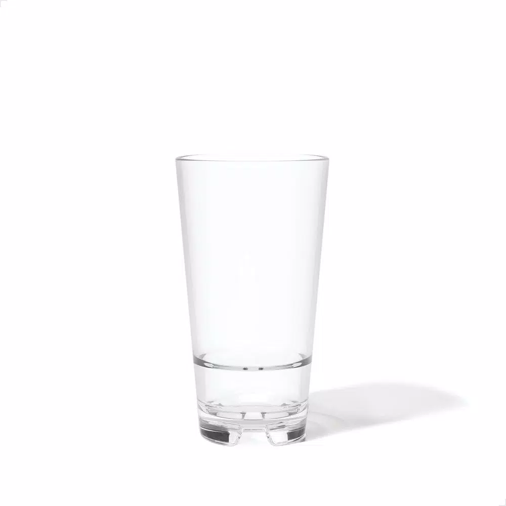 TOSSWARE Reserve Backbar 14 oz. Tritan Stacking Tall Glasses, Unbreakable Clear Plastic, Set of 24