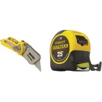 Stanley FatMax 25 ft. Tape Measure with Bonus Fixed Blade Folding Knife Set thumbnail 2