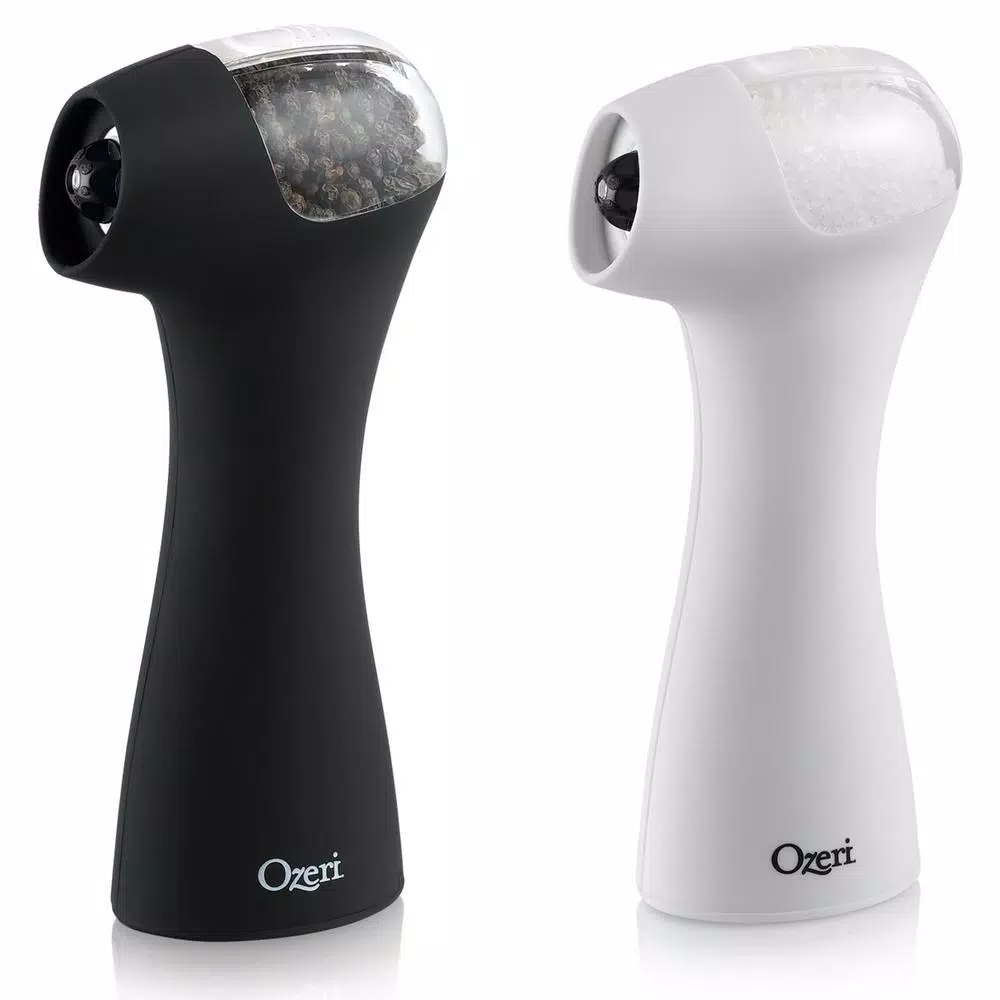 Ozeri Graviti Pro II Electric Salt and Pepper Grinder Set, BPA-Free Ceramic Mills