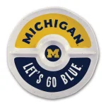 Magnolia Lane Michigan NCAA Officially Licensed 15 in. Melamine Chip and Dip Serving Tray thumbnail 1