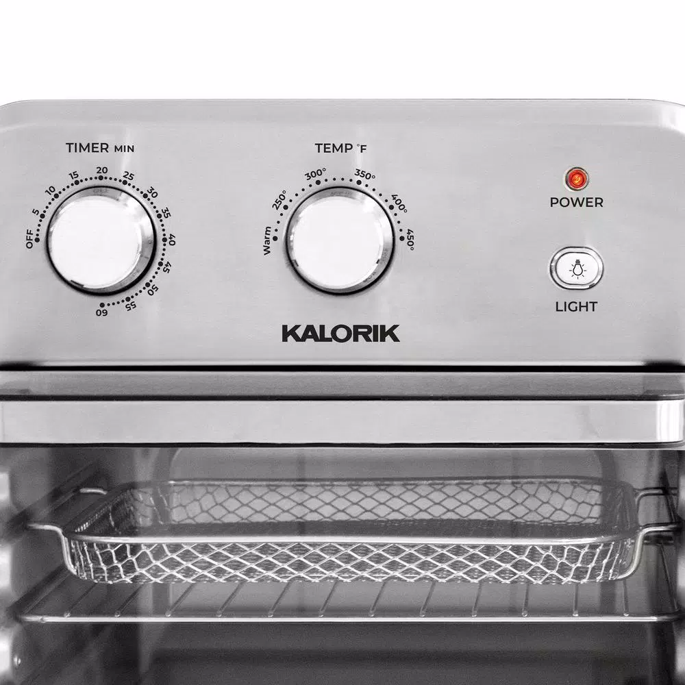 KALORIK 12.6 Qt. Stainless Steel Air Fryer Oven with Rapid Hot Air Technology