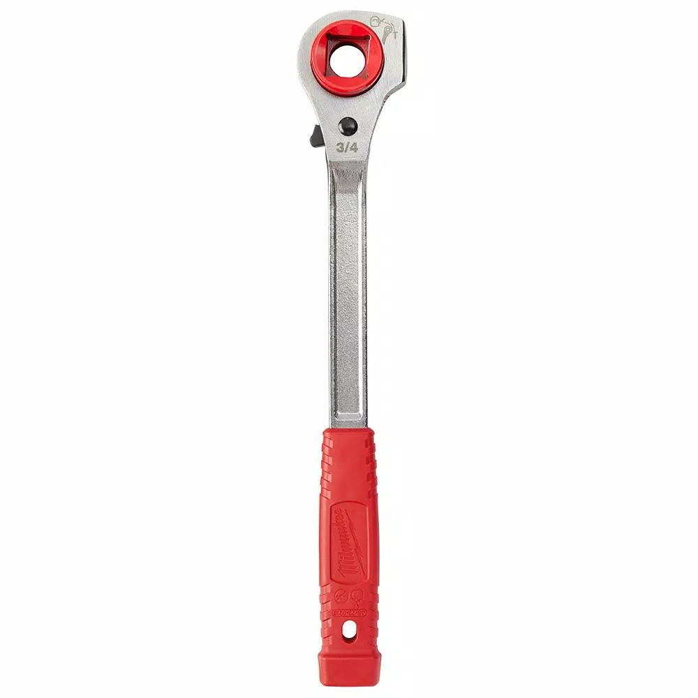 Milwaukee Lineman's High Leverage Ratcheting Wrench, Forged Steel, 3/4 in. to 1-1/8 in.