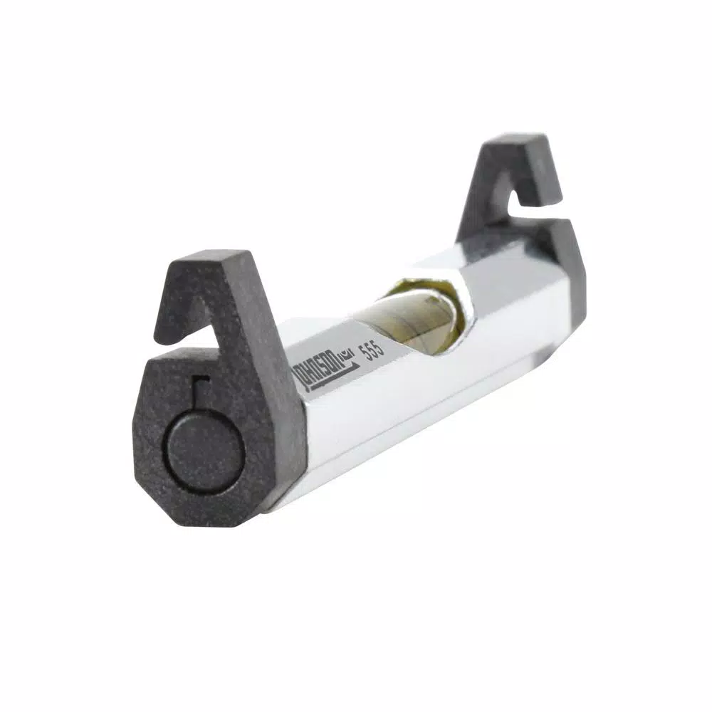 Johnson 3 in. Aluminum Line Level with Acrylic Yellow-Barrel Vial
