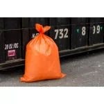 Plasticplace 33 in. x 48 in. 42 Gal. Orange Contractor Trash Bags, 3.0 Mil Heavy Duty, 50-Count Case thumbnail 1